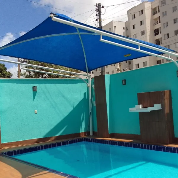 Tela de sombreamento para piscinas